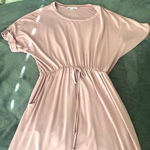 Cute and long mauve colored dress